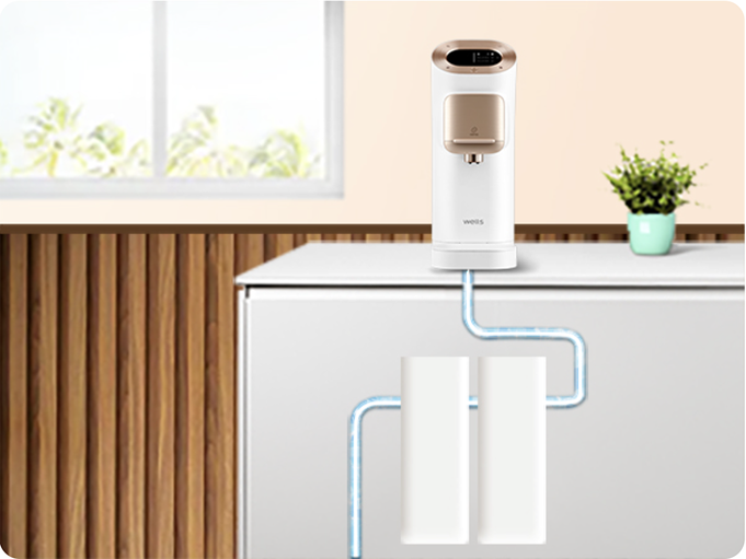 Connect directly to the Wells Filter System