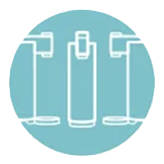 Mini size & 3 type faucet positions